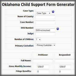 Attorneys child support modification calculator