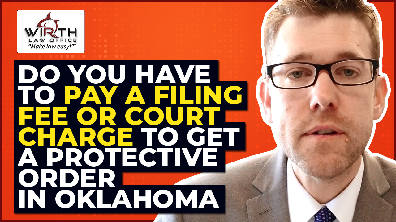Do You Have To Pay A Filing Fee Or Court Charge To Get A Protective