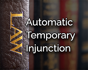 automatic temporary injunction